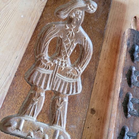 Antique set of Dutch gingerbread & butter candy molds