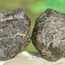 Meteorite complete stone cut in 2 and polished Image 3