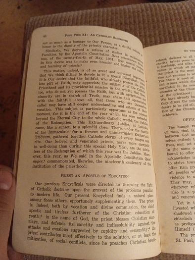 1955 The Popes and the Priesthood. Grail Publications. Religious. Vintage.