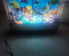 Frutiger Aero Fish Lamp,Frutiger Aero Lamp,Artificial Tropical Fish Lamp,Motion Night Light Virtual Moving Imitating Ocean,Frutiger Aero Decor