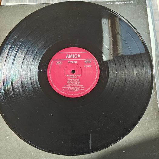 AC/DC Highway to hell East German GDR LP on Miga label first press ACDC