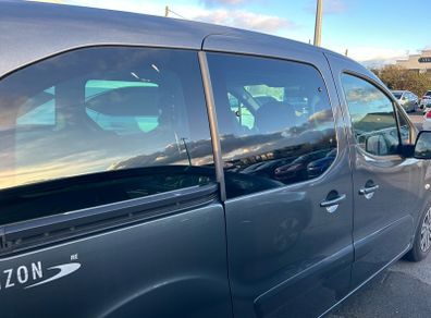 Darks factory tinted rear bonded windows to suit Peugeot Partner Tepee, Citroen Berlingo multispace - will fit 2008-2019 models