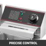 Double Deep Fat Fryer Large 5000W Commercial Deep Fat Fryer Dual Adjustable Temperature Control Image 3