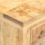 Bed Cabinet 40x30x50 cm Solid Mango Wood and Natural Cane Image 2