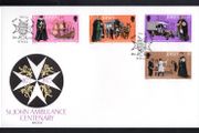 1977 Jersey St John Ambulance centenary Commemorative Stamps First Day Cover (FDC)