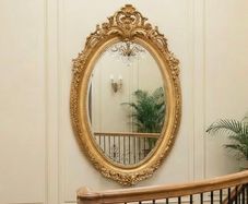Fabulous very large oval mirror