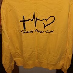 Faith Hope Love Sweatshirt size 14
