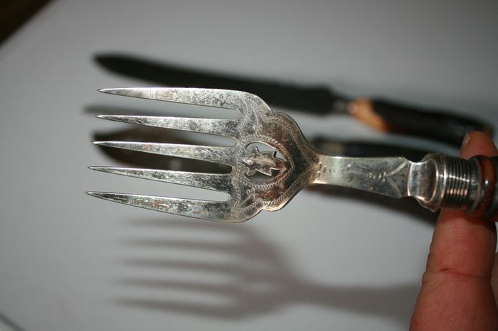 Antique Cutlery Carving Set