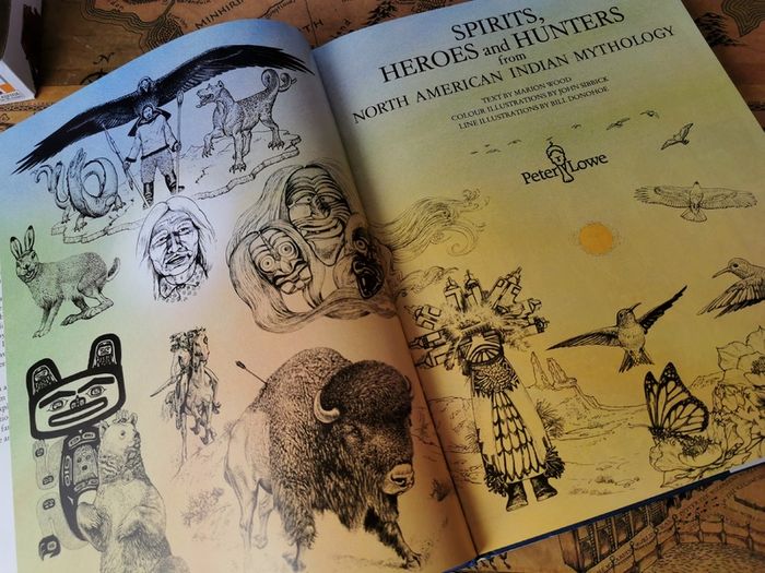 Spirits, Heroes and Hunters from North American Indian Mythology ! Hardcover ! 1981 ! by Eurobook !