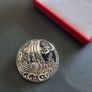 Viking Longship Brooch Metal Nautical Pin Scandinavian Style Mid-Century Jewelry Celtic Norse Dragon Boat Broach Image 4