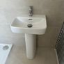 50cm Sink, Pedestal and Tap with click waste Image 2