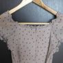 A-Wear mink/fawn/mushroom coloured ladies dress with balck spotty design size 8/small Image 6