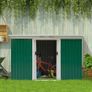 9ft x 4ft Corrugated Garden Metal Storage Shed Outdoor Equipment Tool Box with Foundation Ventilation & Doors (FREE SHIPPING) Image 5