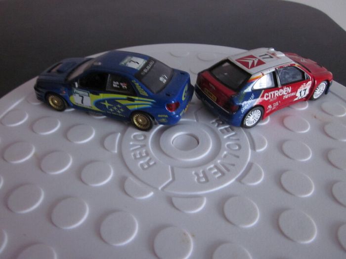 Two WRC Toy Rally Cars