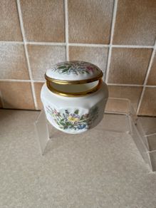 Vintage Aynsley Wild Tudor Lidded Urn/ Jewelry Box