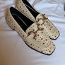 Kate Appleby peniston collection loafers studded gold neutral chic sophisticated new Image 4