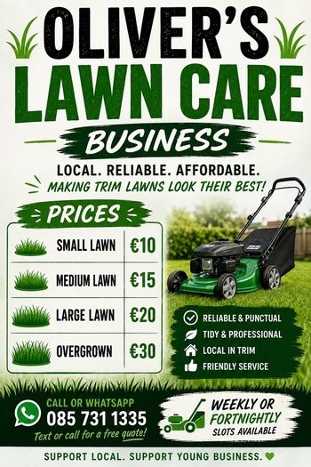 lawn mowing (around trim)
