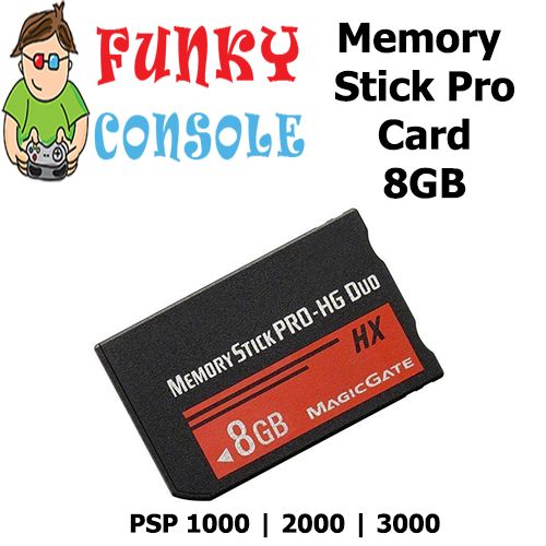 PSP 8GB MS Memory Stick PRO-HG Duo HX MagicGate Card Camera