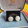 Vintage Mother of Pearl Earrings Image 2