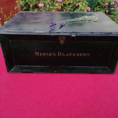 Antique Metal Deed Box