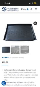 Volkswagen Golf Boot Liner