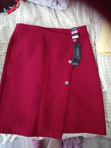 Bnwt Burgandy Skirt Size 8