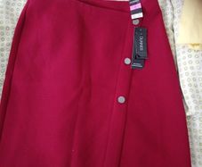 Bnwt Burgandy Skirt Size 8