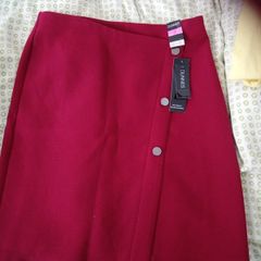 Bnwt Burgandy Skirt Size 8