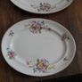 Vintage shabby chic floral platters Image 2