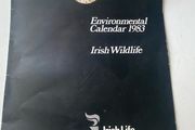 Vintage corporate promotional calendar from the 1980s of wildlife