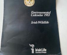 Vintage corporate promotional calendar from the 1980s of wildlife