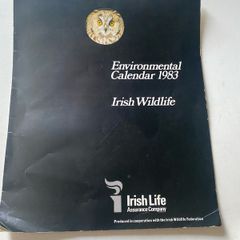 Vintage corporate promotional calendar from the 1980s of wildlife