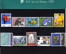 1979 Ireland Stamp Year Pack MNH. See scan for stamps included. All stamps Mint Never Hinged.
