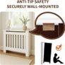 White Radiator Cover Cabinet Stylish Wooden Heater Cover with Shelf, Modern Radiator Cabinet for Living Room, Bedroom  Hallway  Safe Practical Home Furniture Small Image 3