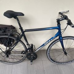 Giant road bike (size L) with pannier rack