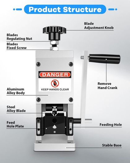 Cable Stripping Machine for 1.5-25 mm Cables, Multi-Purpose Stripping Pliers