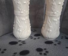 Vintage Belleek Flower Vase X 2