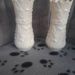 Vintage Belleek Flower Vase X 2