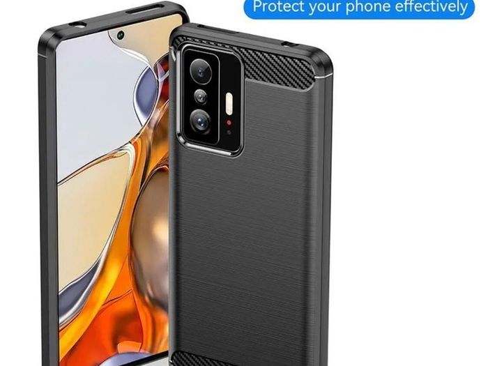Shockproof Case For Xiaomi 11T PRO Carbon Fibre Effect Back Cover