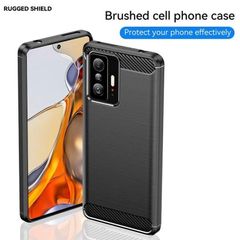 Shockproof Case For Xiaomi 11T PRO Carbon Fibre Effect Back Cover