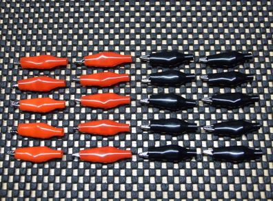 Crocodile clips (30mm)  (Pack of 20)