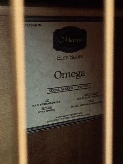 Maestro Elite Series Omega All Solid Acoustic Guitar