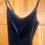 Quiz Long Black Velvet Dress Image 3