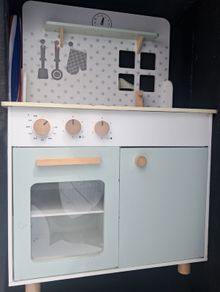 Wooden play kitchen