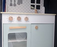 Wooden play kitchen