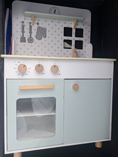 Wooden play kitchen
