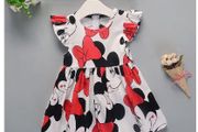Lovely Minnie Mouse Princess Birthday Party Outfit Girls Dress Sz 4-5Yrs
