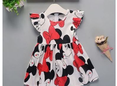 Lovely Minnie Mouse Princess Birthday Party Outfit Girls Dress Sz 4-5Yrs