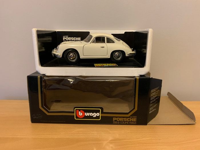 1/18 Burago Model Car Porsche 356 B Coupe 1962