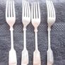 Four Nevada Silver D & A (Daniel & Arter) Forks Image 2
